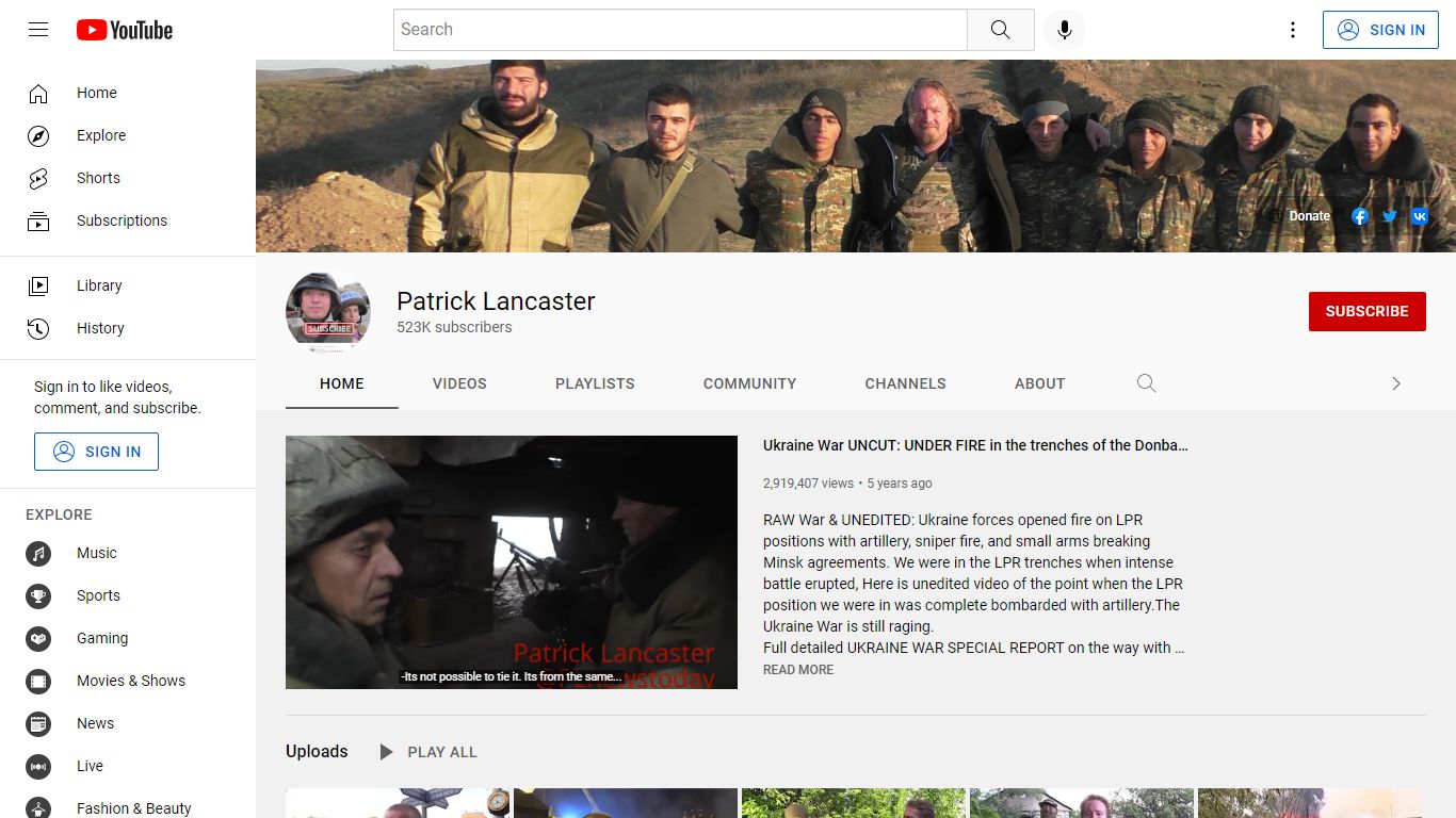 Patrick Lancaster - YouTube